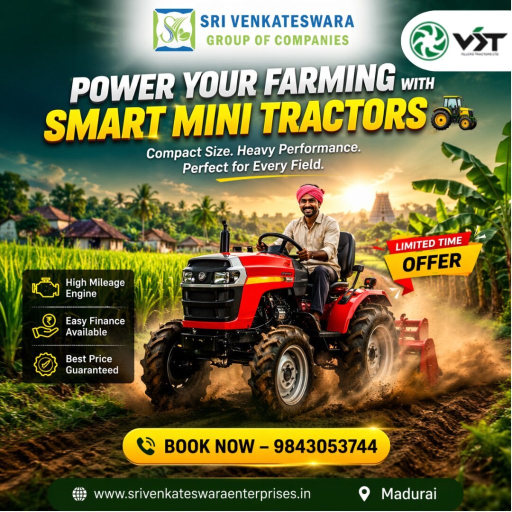 Smart Mini Tractors for Small Farms – Compact & Powerful