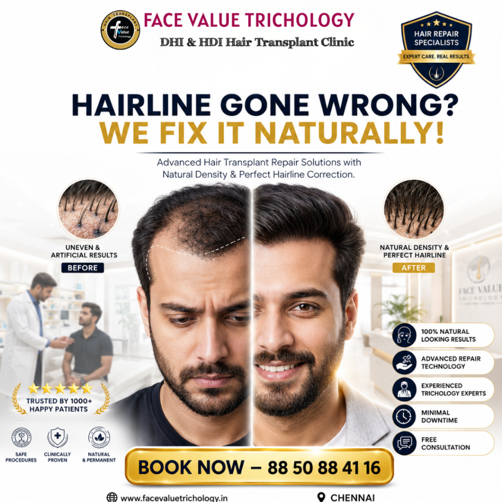 Hairline Gone Wrong? We Fix It Naturally.