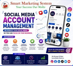 Social Media Account Management Ser service in Adyar | ChennaiFreeAdz