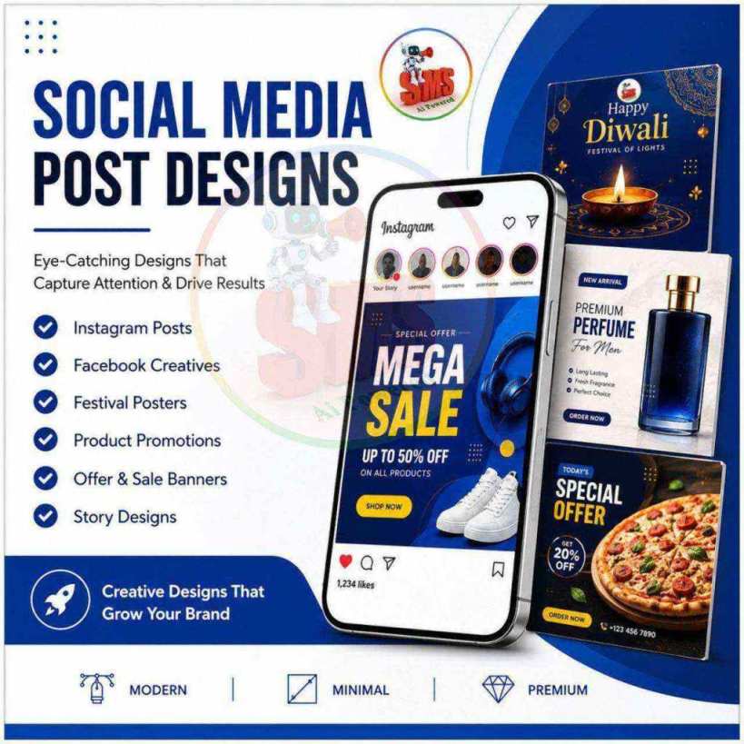 Social Media Post Designing Service