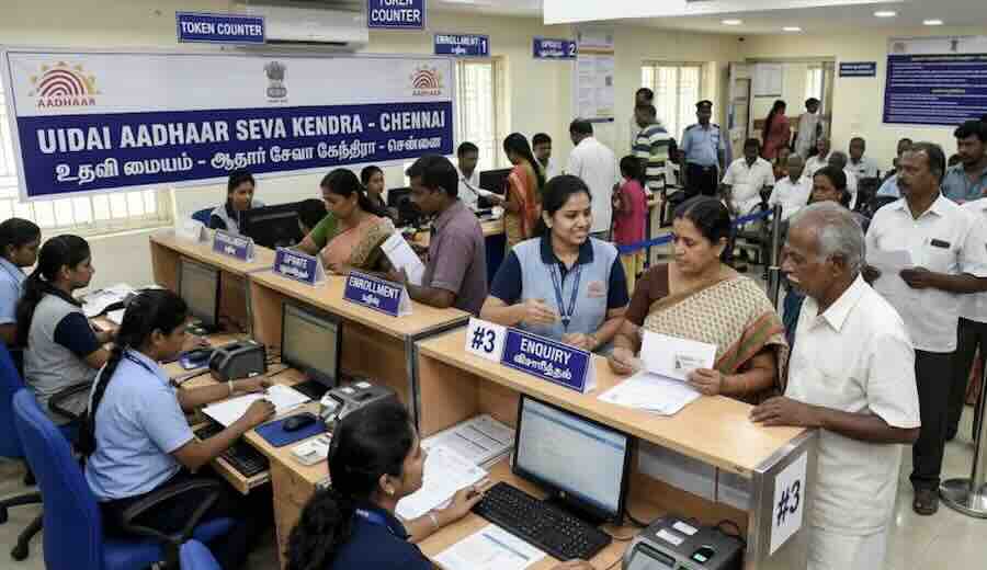 Aadhaar enrolment centre Chennai