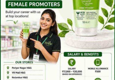 Female job vacancy skincare HUL job opening in Vadapalani | ChennaiFreeAdz