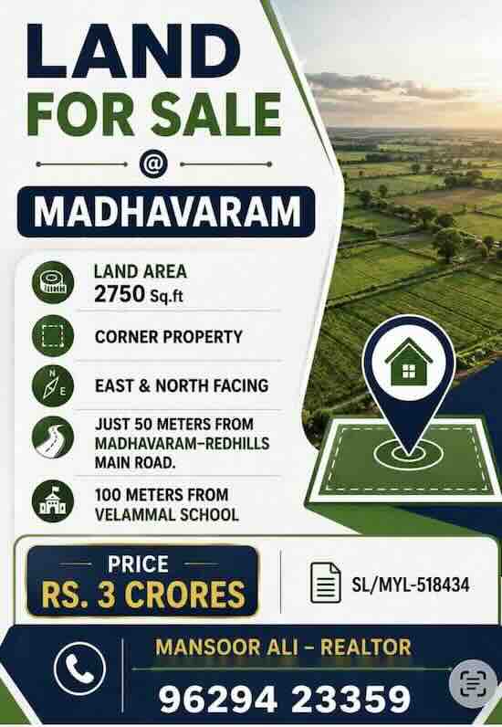 Land for Sale in Madhavaram