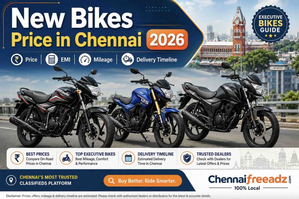 Find local bike dealers in Chennai