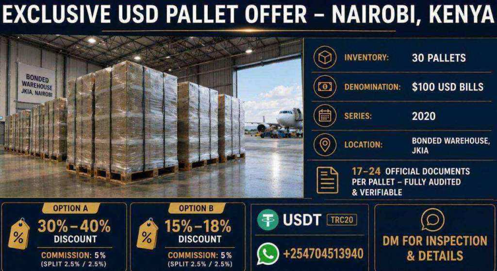 30-PALLET USD INVENTORY — JKIA / BONDED WAREHOUSE